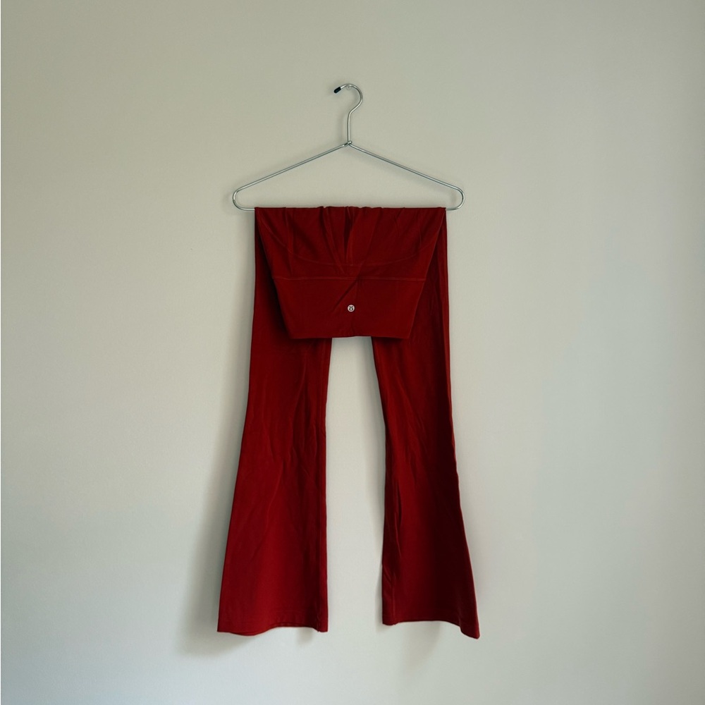 LULULEMON ATHLETICA ALIGN HIGH RISE MINI FLARE PANT COPPER SIZE 2